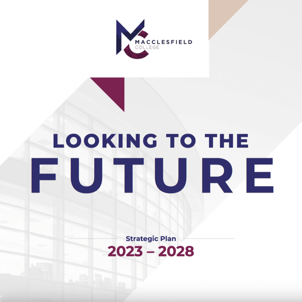 cover page of the document - Looking to the future strategic plan 2023-2028