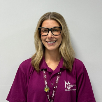 A photo of a student services officer