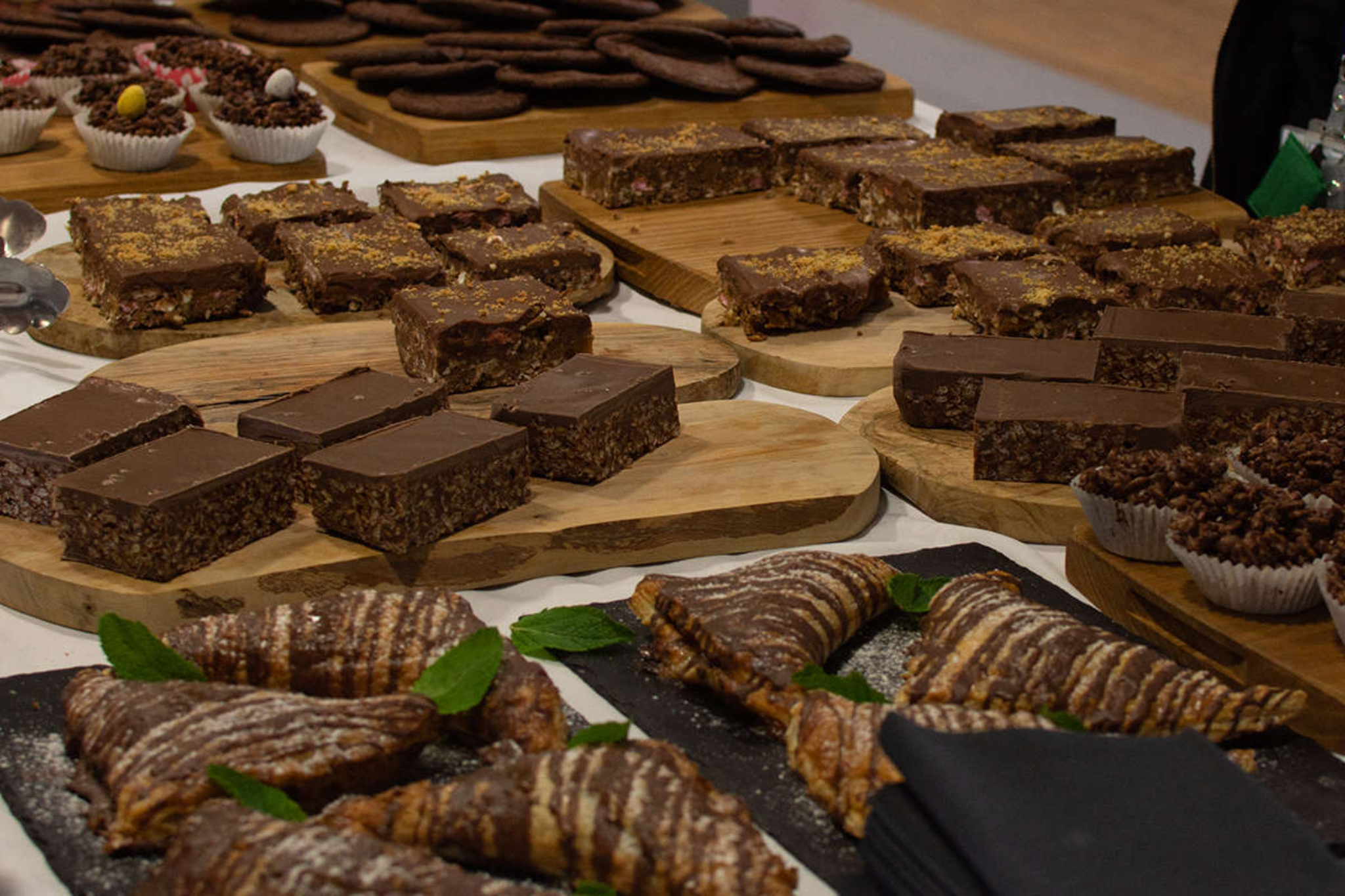 A selection of cakes and brownies cooked by our Pathways students
