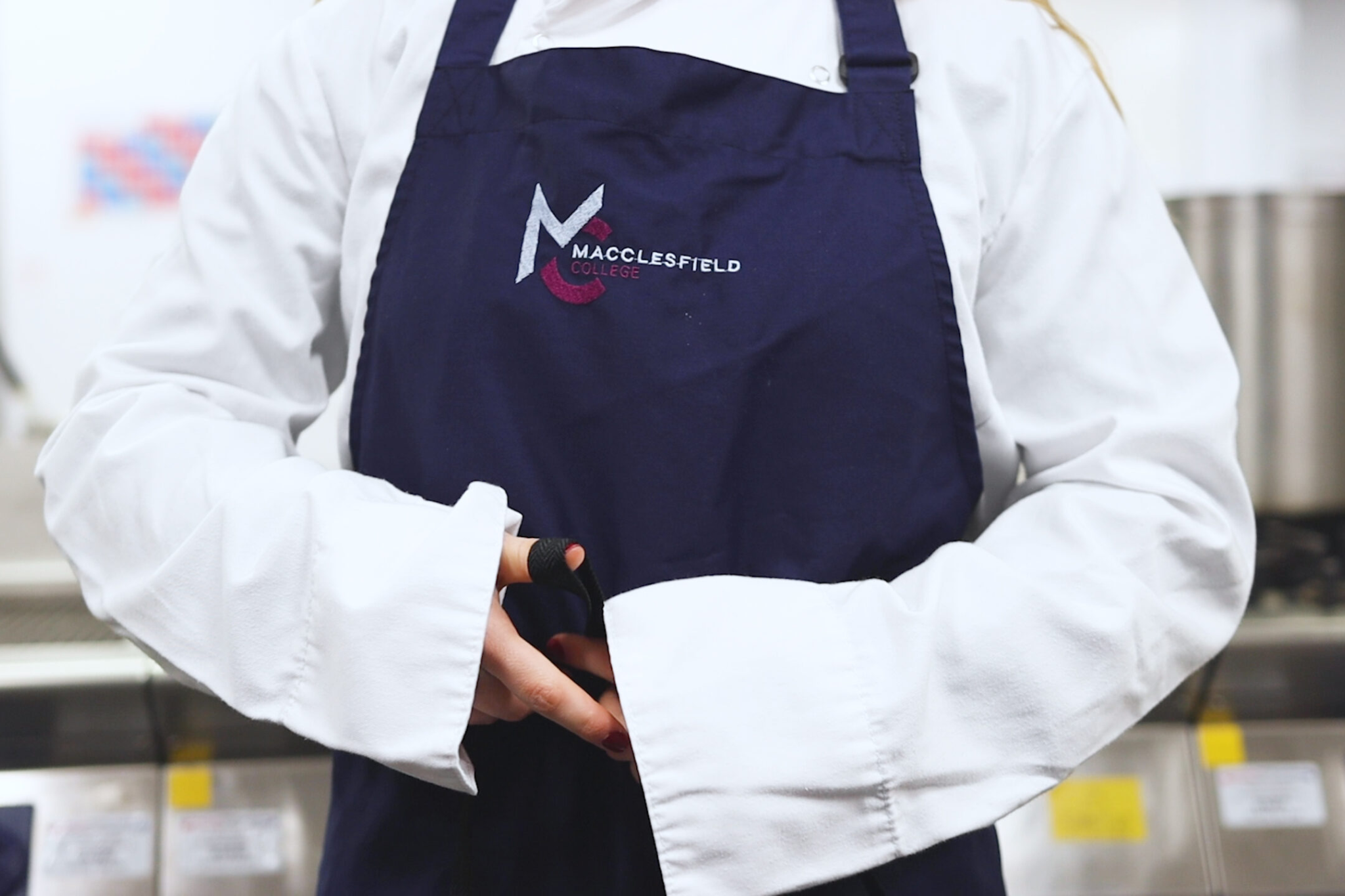 A Whites Chef Academy apron.