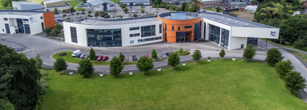 macclesfield college on a bright sunny day